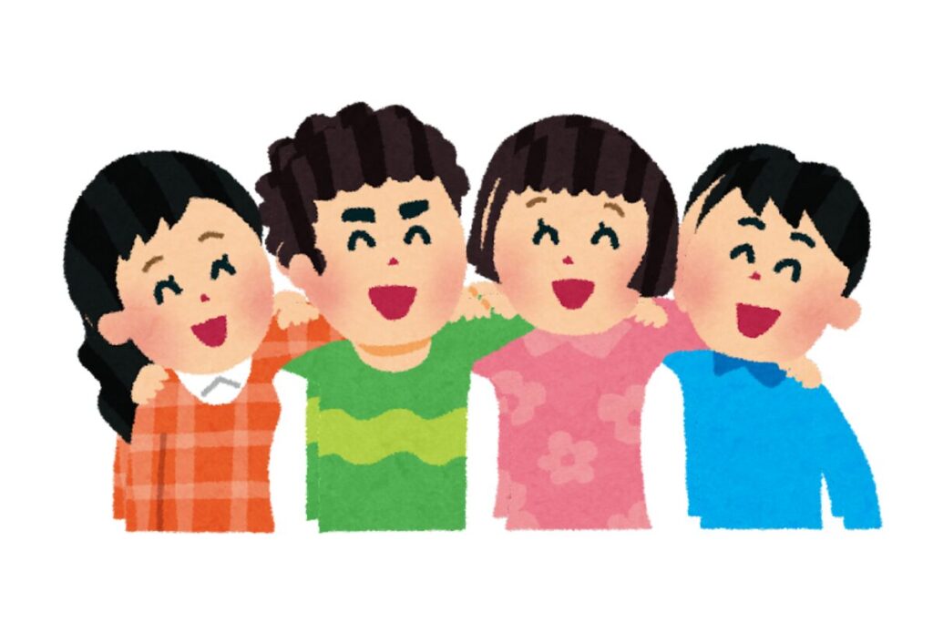 社交性が高い人のイメージ