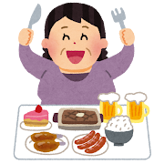 食べ過ぎ飲みすぎの人